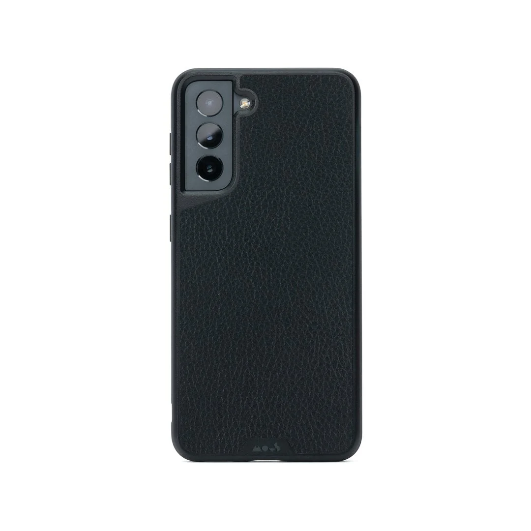 Black Leather Protective Phone Case - Limitless - Image 100