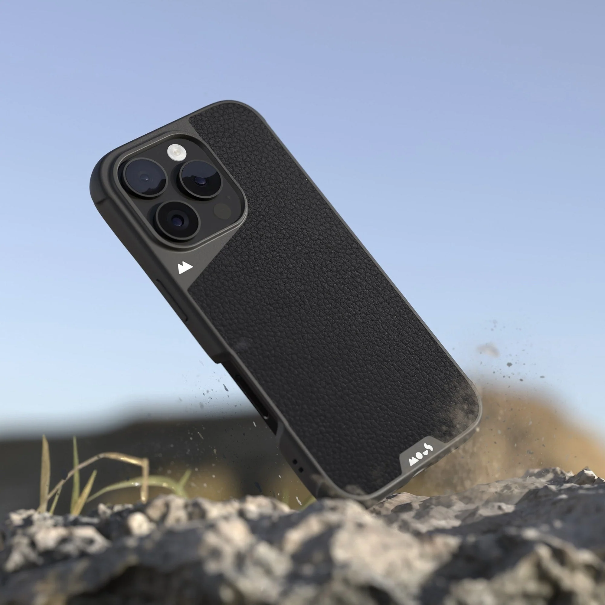 Black Leather Protective Phone Case - Limitless - Image 55